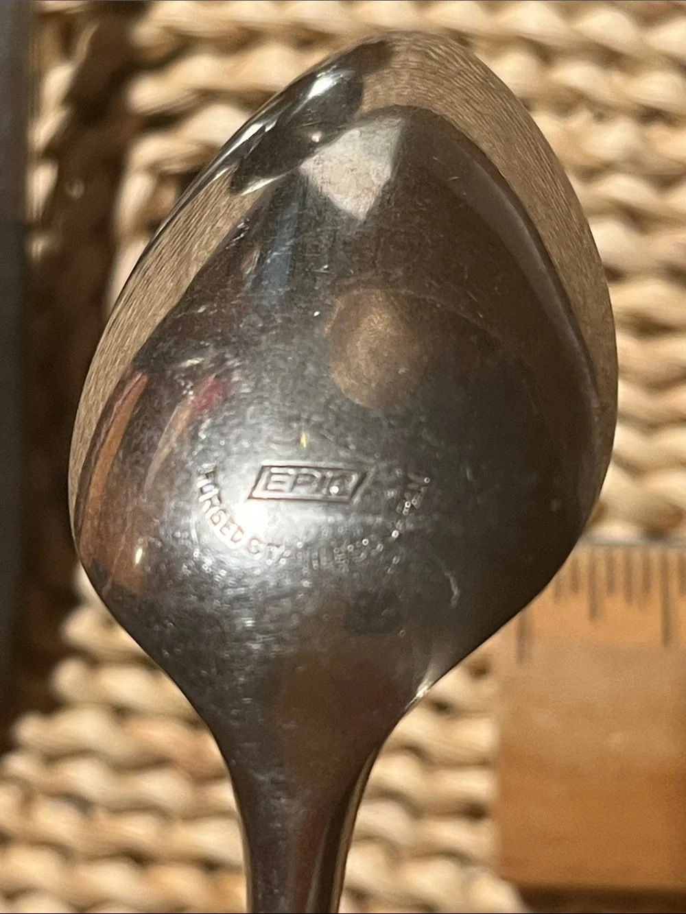 MCM Epic Forged Stainless Small Spoons with Black Handles - Set of 4 Vtg